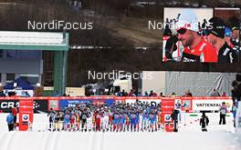05.01.2013, Val di Fiemme, Italy (ITA): ready for the men's start - FIS world cup cross-country, tour de ski, mass men, Val di Fiemme (ITA). www.nordicfocus.com. © Felgenhauer/NordicFocus. Every downloaded picture is fee-liable.
