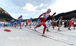 05.01.2013, Val di Fiemme, Italy (ITA): Astrid Uhrenholdt Jacobsen (NOR) - FIS world cup cross-country, tour de ski, mass women, Val di Fiemme (ITA). www.nordicfocus.com. © Felgenhauer/NordicFocus. Every downloaded picture is fee-liable.
