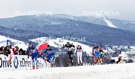 12.01.2013, Liberec, Czech Republic (CZE): l-r: Anssi Pentsinen (FIN), Toni Ketelae (FIN), Andrew Newell (USA), Johan Edin (SWE), Anton Gafrov (RUS) - FIS world cup cross-country, individual sprint, Liberec (CZE). www.nordicfocus.com. © Felgenhauer/NordicFocus. Every downloaded picture is fee-liable.