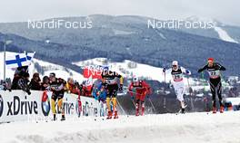 12.01.2013, Liberec, Czech Republic (CZE): l-r: Sebastian Eisenlauer (GER), Tim Tscharnke (GER), Gustav Nordstroem (SWE), Ueli Schnider (SUI) - FIS world cup cross-country, individual sprint, Liberec (CZE). www.nordicfocus.com. © Felgenhauer/NordicFocus. Every downloaded picture is fee-liable.