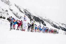 19.01.2013, La Clusaz, France (FRA): Group of athletes - FIS world cup cross-country, mass men, La Clusaz (FRA). www.nordicfocus.com. © Becker/NordicFocus. Every downloaded picture is fee-liable.
