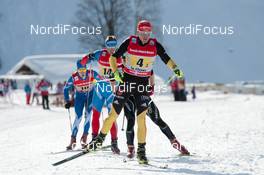 20.01.2013, La Clusaz, France (FRA): Tobias Angerer (GER) Fischer, Rottefella, adidas, One Way  - FIS world cup cross-country, 4x7.5km men, La Clusaz (FRA). www.nordicfocus.com. © Becker/NordicFocus. Every downloaded picture is fee-liable.