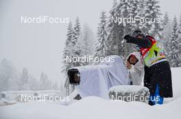 01.02.2013, Sochi, Russia (RUS): Camera men in action - FIS world cup cross-country, individual sprint, Sochi (RUS). www.nordicfocus.com. © Merkushev/NordicFocus. Every downloaded picture is fee-liable.