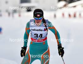 17.02.2013, Davos, Switzerland (SUI): Chantal Carlen (SUI) - FIS world cup cross-country, 10km women, Davos (SUI). www.nordicfocus.com. © Felgenhauer/NordicFocus. Every downloaded picture is fee-liable.