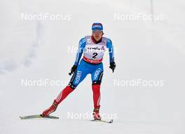 17.02.2013, Davos, Switzerland (SUI): Natalia Korosteleva (RUS) - FIS world cup cross-country, 10km women, Davos (SUI). www.nordicfocus.com. © Felgenhauer/NordicFocus. Every downloaded picture is fee-liable.
