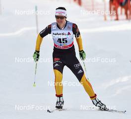 17.02.2013, Davos, Switzerland (SUI): Katrin Zeller (GER) - FIS world cup cross-country, 10km women, Davos (SUI). www.nordicfocus.com. © Felgenhauer/NordicFocus. Every downloaded picture is fee-liable.