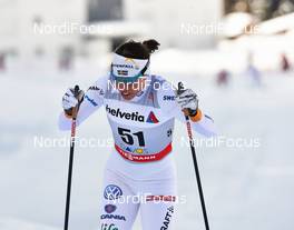 17.02.2013, Davos, Switzerland (SUI): Charlotte Kalla (SWE) - FIS world cup cross-country, 10km women, Davos (SUI). www.nordicfocus.com. © Felgenhauer/NordicFocus. Every downloaded picture is fee-liable.