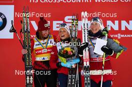 17.02.2013, Davos, Switzerland (SUI): l-r: Justyna Kowalczyk (POL), Therese Johaug (NOR), Kristin Stoermer Steira (NOR), - FIS world cup cross-country, 10km women, Davos (SUI). www.nordicfocus.com. © Felgenhauer/NordicFocus. Every downloaded picture is fee-liable.