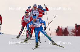 16.03.2013, Oslo, Norway (NOR): Roland Clara (ITA), Fischer, Swix, Rottefella followed by Petter Eliassen (NOR), Fischer, Swix, Alpina, Rottefella - FIS world cup cross-country, mass men, Oslo (NOR). www.nordicfocus.com. © Laiho/NordicFocus. Every downloaded picture is fee-liable.