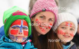 16.03.2013, Oslo, Norway (NOR): norwegian fans at the track - FIS world cup cross-country, mass men, Oslo (NOR). www.nordicfocus.com. © Laiho/NordicFocus. Every downloaded picture is fee-liable.