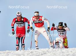 20.03.2013, Stockholm, Sweden (SWE): Eirik Brandsdal (NOR), Emil Joensson (SWE), Devon Kershaw (CAN), (l-r) - FIS world cup cross-country, individual sprint, Stockholm (SWE). www.nordicfocus.com. © Felgenhauer/NordicFocus. Every downloaded picture is fee-liable.