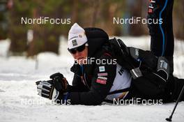 22.03.2013, Falun, Sweden (SWE): Ida Ingemarsdotter (SWE), taking pictures on the track - FIS world cup cross-country, 2,5km women, Falun (SWE). www.nordicfocus.com. © Felgenhauer/NordicFocus. Every downloaded picture is fee-liable.