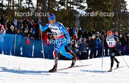 23.03.2013, Falun, Sweden (SWE): Federico Pellegrino (ITA), Torin Koos (USA), (l-r) - FIS world cup cross-country, mass men, Falun (SWE). www.nordicfocus.com. © Felgenhauer/NordicFocus. Every downloaded picture is fee-liable.