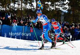 23.03.2013, Falun, Sweden (SWE): Dietmar Noeckler (ITA), Alexander Legkov (RUS), (l-r) - FIS world cup cross-country, mass men, Falun (SWE). www.nordicfocus.com. © Felgenhauer/NordicFocus. Every downloaded picture is fee-liable.