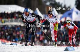 23.03.2013, Falun, Sweden (SWE): Curdin Perl (SUI), Alex Harvey (CAN), Johannes Duerr (AUT), (l-r) - FIS world cup cross-country, mass men, Falun (SWE). www.nordicfocus.com. © Felgenhauer/NordicFocus. Every downloaded picture is fee-liable.