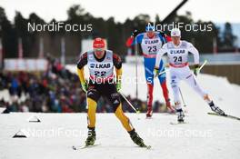 24.03.2013, Falun, Sweden (SWE): Tobias Angerer (GER), Calle Halfvarsson (SWE), (l-r) - FIS world cup cross-country, pursuit men, Falun (SWE). www.nordicfocus.com. © Felgenhauer/NordicFocus. Every downloaded picture is fee-liable.