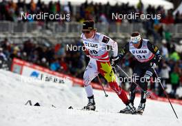 24.03.2013, Falun, Sweden (SWE): Devon Kershaw (CAN), Andrew Newell (USA), (l-r) - FIS world cup cross-country, pursuit men, Falun (SWE). www.nordicfocus.com. © Felgenhauer/NordicFocus. Every downloaded picture is fee-liable.
