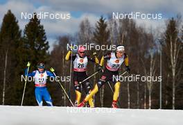 24.03.2013, Falun, Sweden (SWE): Riikka Sarasoja-Lilja (FIN), Denise Herrmann (GER), Nicole Fessel (GER), (l-r) - FIS world cup cross-country, pursuit women, Falun (SWE). www.nordicfocus.com. © Felgenhauer/NordicFocus. Every downloaded picture is fee-liable.