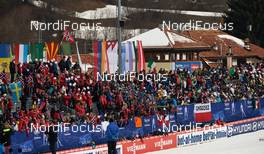 21.02.2013, Val di Fiemme, Italy (ITA):  specators at Lago - FIS nordic world ski championships, cross-country, individual sprint, Val di Fiemme (ITA). www.nordicfocus.com. © Felgenhauer/NordicFocus. Every downloaded picture is fee-liable.