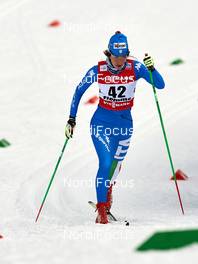 21.02.2013, Val di Fiemme, Italy (ITA):  Ilaria Debertolis (ITA) - FIS nordic world ski championships, cross-country, individual sprint, Val di Fiemme (ITA). www.nordicfocus.com. © Felgenhauer/NordicFocus. Every downloaded picture is fee-liable.