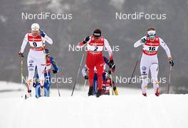 21.02.2013, Val di Fiemme, Italy (ITA): l-r:  Ida Ingemarsdotter (SWE), Justyna Kowalczyk (POL), Stina Nilsson (SWE) - FIS nordic world ski championships, cross-country, individual sprint, Val di Fiemme (ITA). www.nordicfocus.com. © Felgenhauer/NordicFocus. Every downloaded picture is fee-liable.