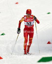 21.02.2013, Val di Fiemme, Italy (ITA):  Dandan Man (CHN) - FIS nordic world ski championships, cross-country, individual sprint, Val di Fiemme (ITA). www.nordicfocus.com. © Felgenhauer/NordicFocus. Every downloaded picture is fee-liable.