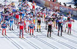 03.03.2013, Val di Fiemme, Italy (ITA): men's mass start - FIS nordic world ski championships, cross-country, mass men, Val di Fiemme (ITA). www.nordicfocus.com. © Laiho/NordicFocus. Every downloaded picture is fee-liable.