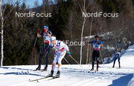 03.03.2013, Val di Fiemme, Italy (ITA): l-r: Curdin Perl (SUI), Anders Soedergren (SWE), Noah Hoffman (USA) - FIS nordic world ski championships, cross-country, mass men, Val di Fiemme (ITA). www.nordicfocus.com. © Felgenhauer/NordicFocus. Every downloaded picture is fee-liable.