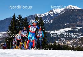 03.03.2013, Val di Fiemme, Italy (ITA): l-r: Tobias Angerer (GER), Alex Harvey (CAN), Maxim Vylegzhanin (RUS), Alexey Poltoranin (KAZ) - FIS nordic world ski championships, cross-country, mass men, Val di Fiemme (ITA). www.nordicfocus.com. © Felgenhauer/NordicFocus. Every downloaded picture is fee-liable.
