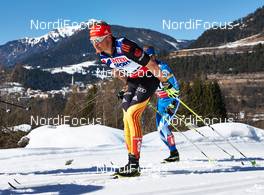 03.03.2013, Val di Fiemme, Italy (ITA): Tobias Angerer (GER) - FIS nordic world ski championships, cross-country, mass men, Val di Fiemme (ITA). www.nordicfocus.com. © Felgenhauer/NordicFocus. Every downloaded picture is fee-liable.