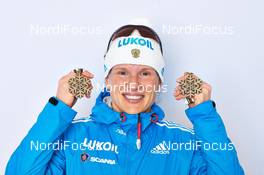 28.02.2013, Val di Fiemme, Italy (ITA): Yulia Tchekaleva (RUS) - FIS nordic world ski championships, cross-country, medals, Val di Fiemme (ITA). www.nordicfocus.com. © Felgenhauer/NordicFocus. Every downloaded picture is fee-liable.
