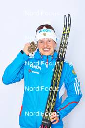 28.02.2013, Val di Fiemme, Italy (ITA): Yulia Tchekaleva (RUS) - FIS nordic world ski championships, cross-country, medals, Val di Fiemme (ITA). www.nordicfocus.com. © Felgenhauer/NordicFocus. Every downloaded picture is fee-liable.