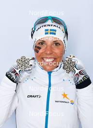 28.02.2013, Val di Fiemme, Italy (ITA): Charlotte Kalla (SWE) - FIS nordic world ski championships, cross-country, medals, Val di Fiemme (ITA). www.nordicfocus.com. © Felgenhauer/NordicFocus. Every downloaded picture is fee-liable.