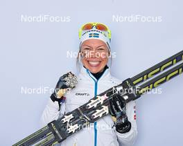 28.02.2013, Val di Fiemme, Italy (ITA): Emma Wiken (SWE) - FIS nordic world ski championships, cross-country, medals, Val di Fiemme (ITA). www.nordicfocus.com. © Felgenhauer/NordicFocus. Every downloaded picture is fee-liable.