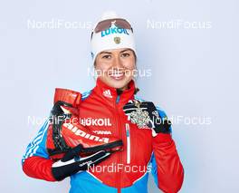 28.02.2013, Val di Fiemme, Italy (ITA): Mariya Guschina (RUS) - FIS nordic world ski championships, cross-country, medals, Val di Fiemme (ITA). www.nordicfocus.com. © Felgenhauer/NordicFocus. Every downloaded picture is fee-liable.