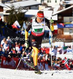 01.03.2013, Val di Fiemme, Italy (ITA): Tobias Angerer (GER) - FIS nordic world ski championships, cross-country, 4x10km men, Val di Fiemme (ITA). www.nordicfocus.com. © Felgenhauer/NordicFocus. Every downloaded picture is fee-liable.