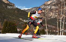 01.03.2013, Val di Fiemme, Italy (ITA): l-r: Tim Tscharnke (GER), Toni Livers (SUI) - FIS nordic world ski championships, cross-country, 4x10km men, Val di Fiemme (ITA). www.nordicfocus.com. © Felgenhauer/NordicFocus. Every downloaded picture is fee-liable.