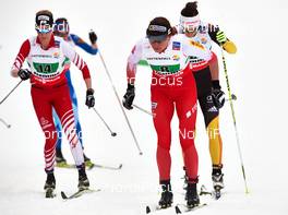 28.02.2013, Val di Fiemme, Italy (ITA): l-r: Teresa Stadlober (AUT), Justyna Kowalczyk (POL), Katrin Zeller (GER) - FIS nordic world ski championships, cross-country, 4x5km women, Val di Fiemme (ITA). www.nordicfocus.com. © Felgenhauer/NordicFocus. Every downloaded picture is fee-liable.