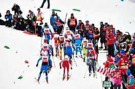 28.02.2013, Val di Fiemme, Italy (ITA): athletes passing coaches in the uphill - FIS nordic world ski championships, cross-country, 4x5km women, Val di Fiemme (ITA). www.nordicfocus.com. © Felgenhauer/NordicFocus. Every downloaded picture is fee-liable.