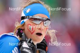 28.02.2013, Val di Fiemme, Italy (ITA): Lucia Scardoni (ITA), Fischer, Swix  - FIS nordic world ski championships, cross-country, 4x5km women, Val di Fiemme (ITA). www.nordicfocus.com. © Laiho/NordicFocus. Every downloaded picture is fee-liable.