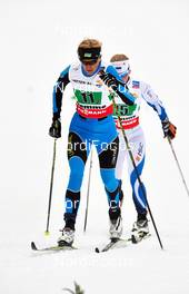 28.02.2013, Val di Fiemme, Italy (ITA): l-r: Valentina Shevchenko (UKR), Tatjana Mannima (EST) - FIS nordic world ski championships, cross-country, 4x5km women, Val di Fiemme (ITA). www.nordicfocus.com. © Felgenhauer/NordicFocus. Every downloaded picture is fee-liable.