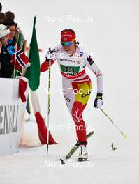28.02.2013, Val di Fiemme, Italy (ITA): Perianne Jones (CAN) - FIS nordic world ski championships, cross-country, 4x5km women, Val di Fiemme (ITA). www.nordicfocus.com. © Felgenhauer/NordicFocus. Every downloaded picture is fee-liable.