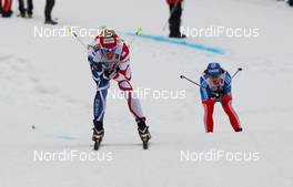 28.02.2013, Val di Fiemme, Italy (ITA): Aurore Jean (FRA), Fischer, One Way, Salomon  - FIS nordic world ski championships, cross-country, 4x5km women, Val di Fiemme (ITA). www.nordicfocus.com. © Laiho/NordicFocus. Every downloaded picture is fee-liable.