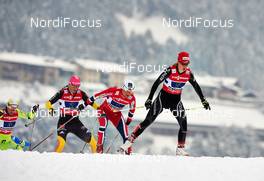 24.02.2013, Val di Fiemme, Italy (ITA): l-r: Denise Herrmann (GER), Maiken Caspersen Falla (NOR), Laurien Van Der Graaff (SUI) - FIS nordic world ski championships, cross-country, team sprint, Val di Fiemme (ITA). www.nordicfocus.com. © Felgenhauer/NordicFocus. Every downloaded picture is fee-liable.