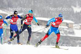 24.02.2013, Val di Fiemme, Italy (ITA): l-r: Dusan Kozisek (CZE), Nikolay Chebotko (KAZ), Alexey Petukhov (RUS) - FIS nordic world ski championships, cross-country, team sprint, Val di Fiemme (ITA). www.nordicfocus.com. © Felgenhauer/NordicFocus. Every downloaded picture is fee-liable.