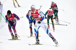24.02.2013, Val di Fiemme, Italy (ITA): l-r: Hiroyuki Miyazawa (JPN), Raido Rankel (EST) - FIS nordic world ski championships, cross-country, team sprint, Val di Fiemme (ITA). www.nordicfocus.com. © Felgenhauer/NordicFocus. Every downloaded picture is fee-liable.
