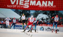 01.12.2013, Kuusamo, Finland (FIN): Martin Johnsrud Sundby (NOR), Alexander Legkov (RUS), Maxim Vylegzhanin (RUS), (l-r) - FIS world cup cross-country, pursuit men, Kuusamo (FIN). www.nordicfocus.com. © Felgenhauer/NordicFocus. Every downloaded picture is fee-liable.