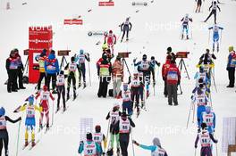 01.12.2013, Kuusamo, Finland (FIN): women's start gates - FIS world cup cross-country, pursuit women, Kuusamo (FIN). www.nordicfocus.com. © Felgenhauer/NordicFocus. Every downloaded picture is fee-liable.