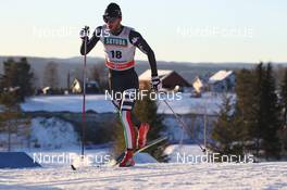 07.12.2013, Lillehammer, Norway (NOR): Mattia Pellegrin (ITA) - FIS world cup cross-country, 15km men, Lillehammer (NOR). www.nordicfocus.com. © Manzoni/NordicFocus. Every downloaded picture is fee-liable.