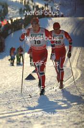 07.12.2013, Lillehammer, Norway (NOR): Eldar Roenning (NOR), Petter Northug (NOR) - FIS world cup cross-country, 15km men, Lillehammer (NOR). www.nordicfocus.com. © Manzoni/NordicFocus. Every downloaded picture is fee-liable.